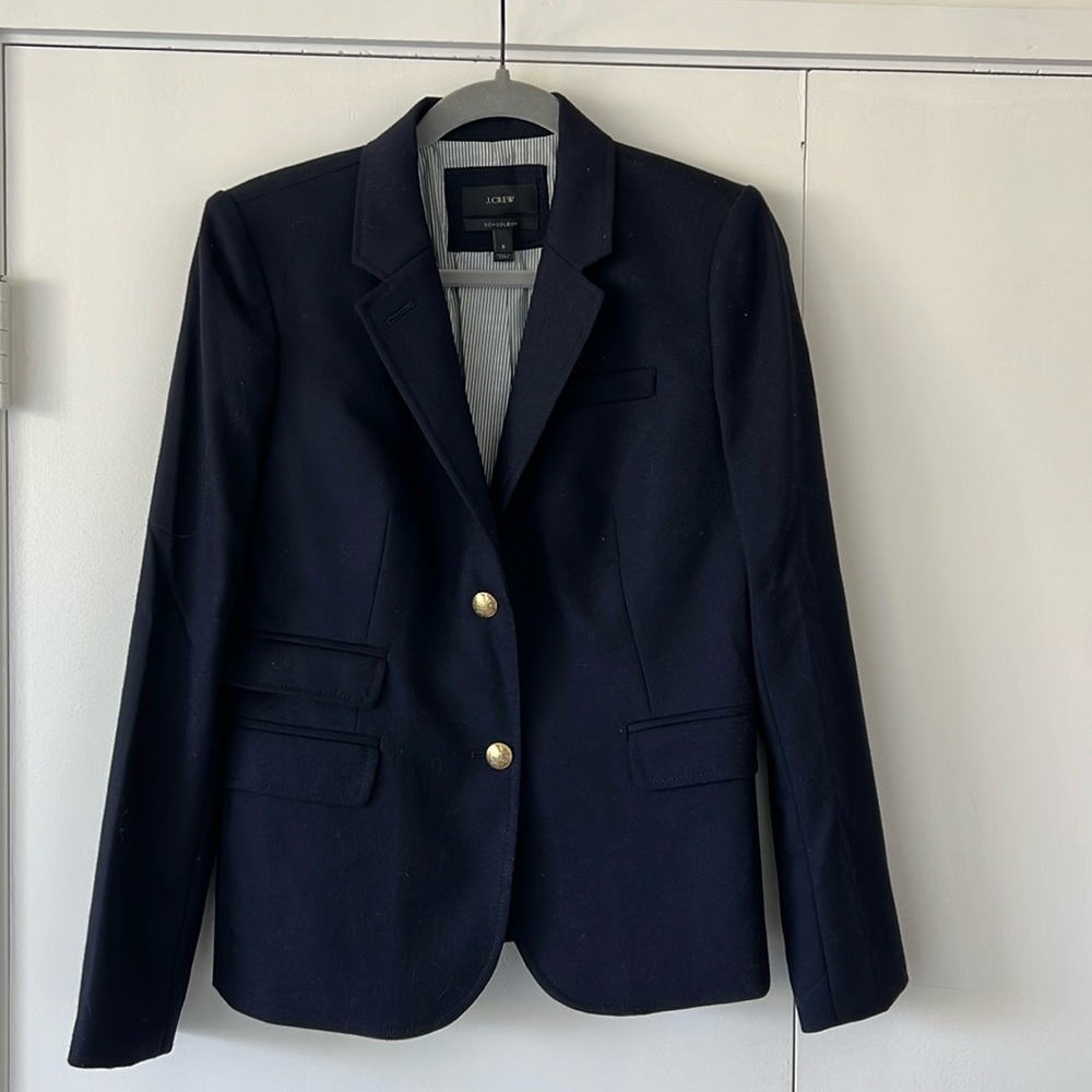 J.Crew Navy “Schoolboy” Blazer in Size 8